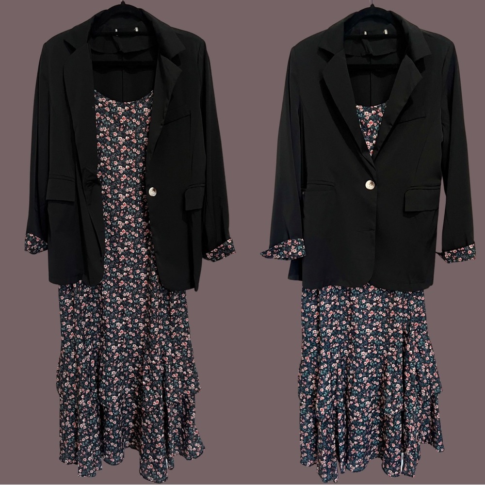 Maxi Dress and Blazer Set‎